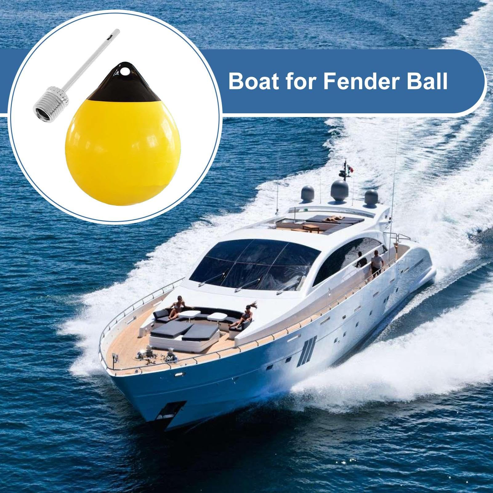 Bouée de bateau – Bouée ronde | Balle d'amarrage | Dispositifs de flottaison de sécurité marine anti-collision pour bateaux à moteur, yachts, aquaculture, bateaux de ski | pour bouées de natation