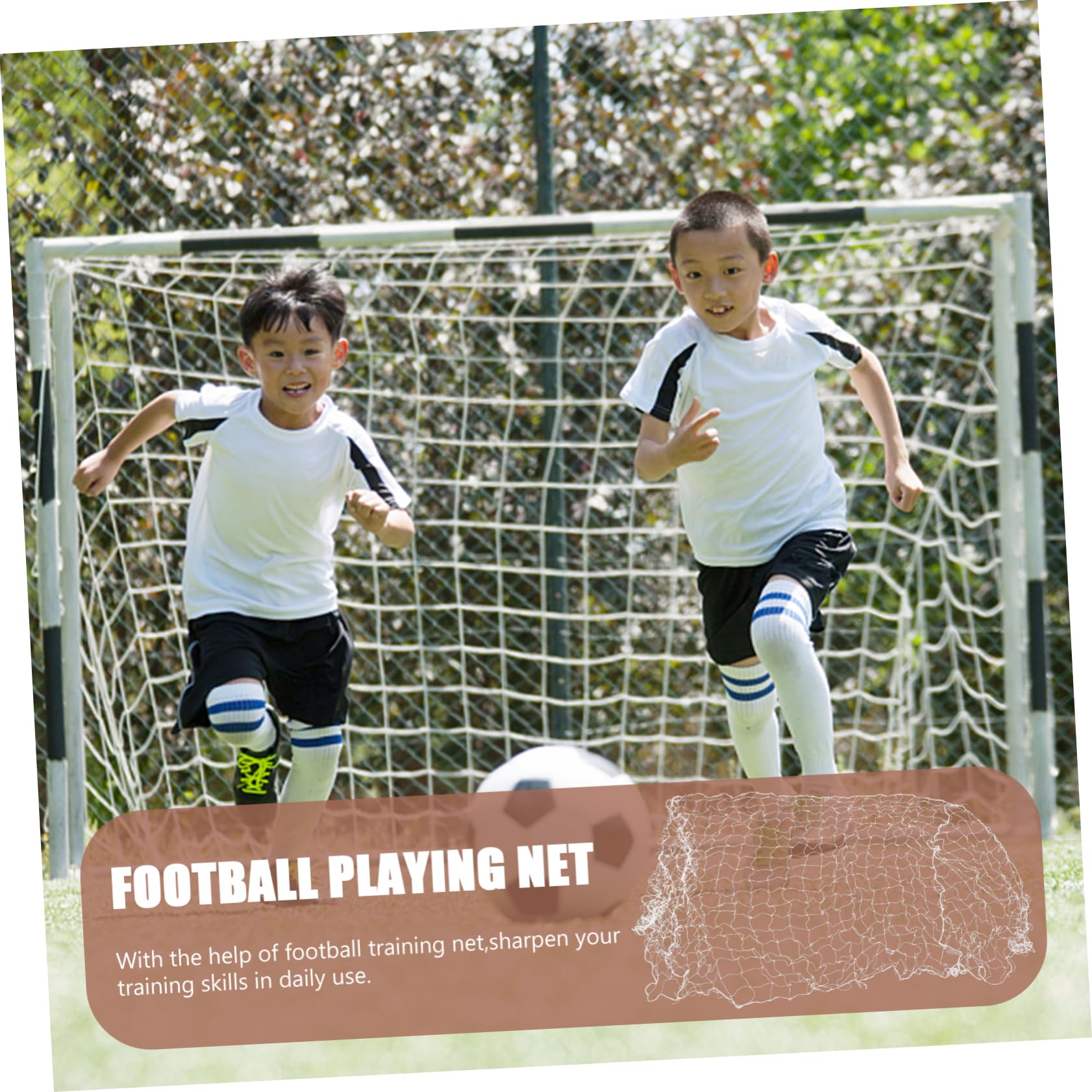 KOMBIUDA 1pair Soccer Training Net for Backyard Practice Football Net for Men for Indoor and Outdoor Use Tool for Skill Development and Family Fun