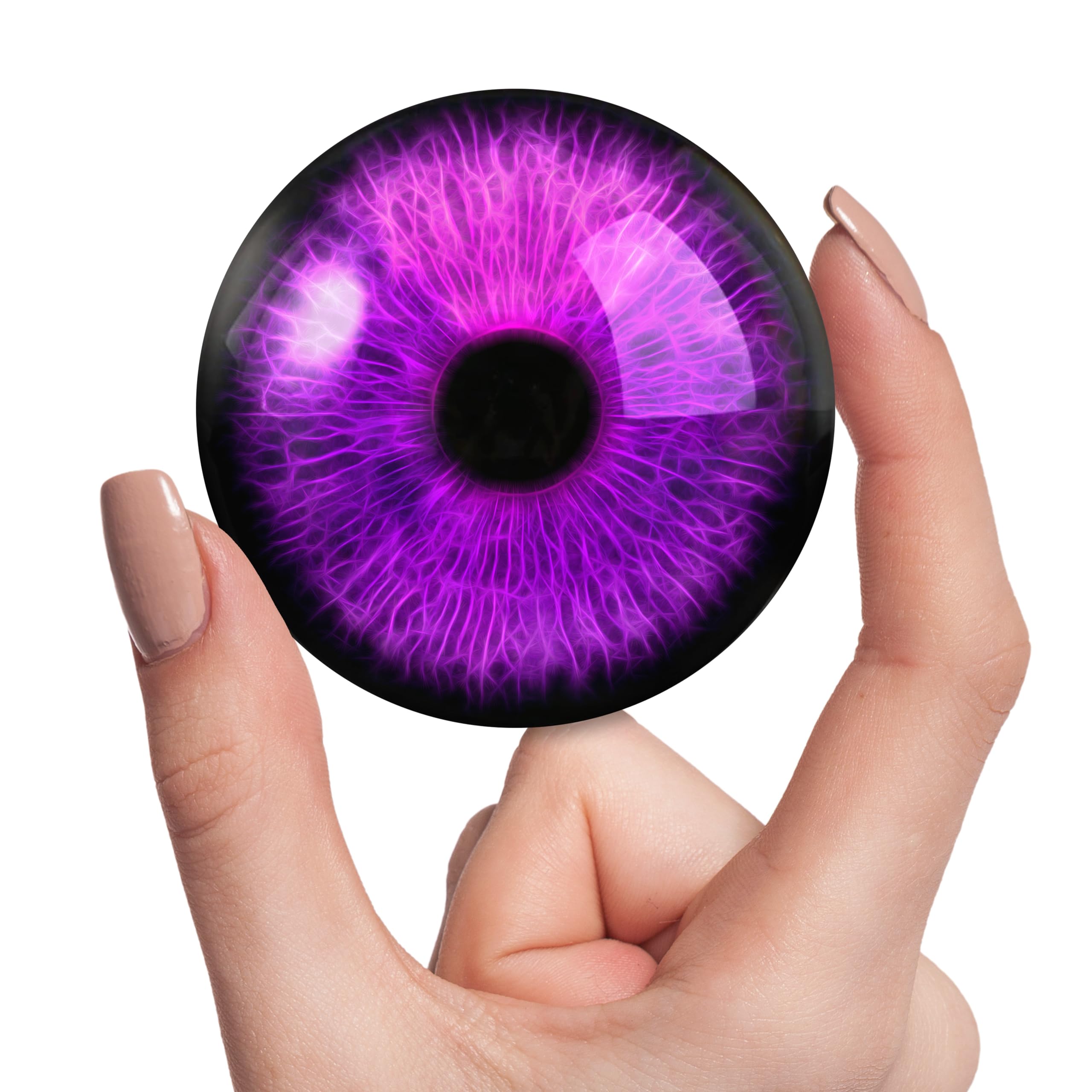 Olho de vidro roxo - Extra grande realista monstro criatura