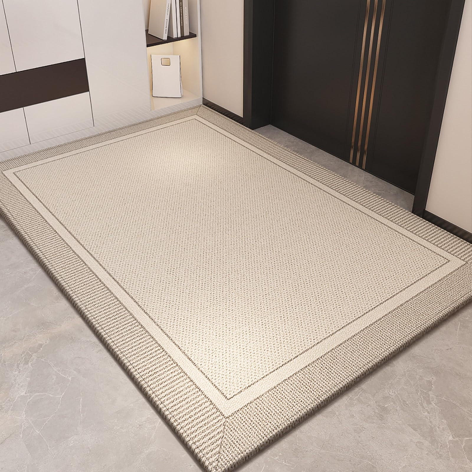Felpudo Entrada Casa 90x150 Manchas Marrón Claro Beige Felpudo Exterior Antideslizante Lavable Felpudos para Pasillo Cocina Puerta Jardín Decoración Alfombrilla para Entrada
