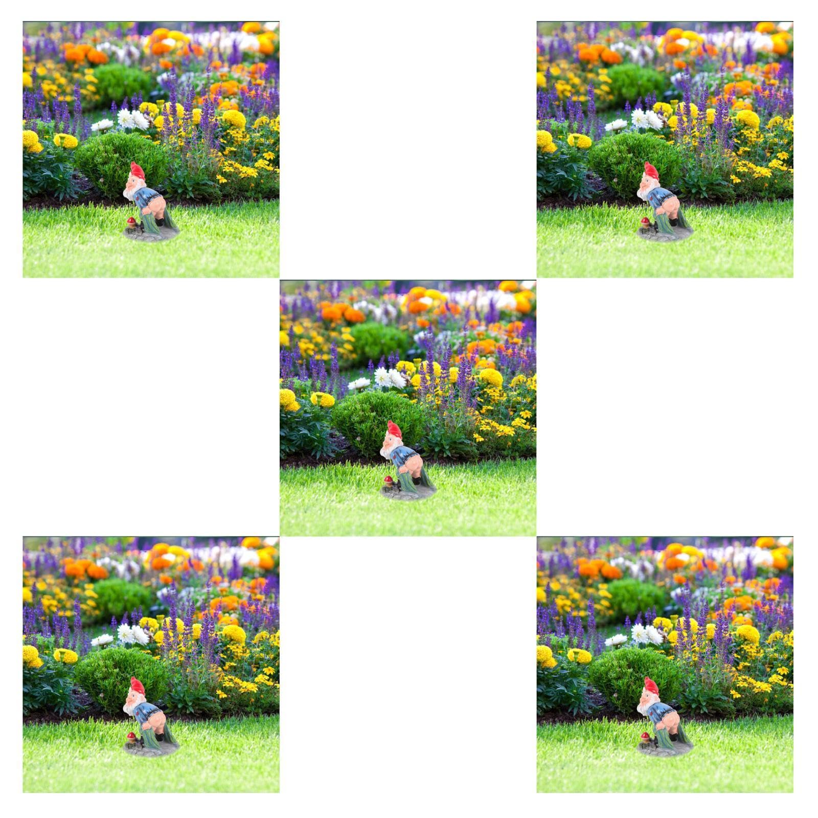Ornements décoratifs nains fées miniatures de jardin Yardwe en résine