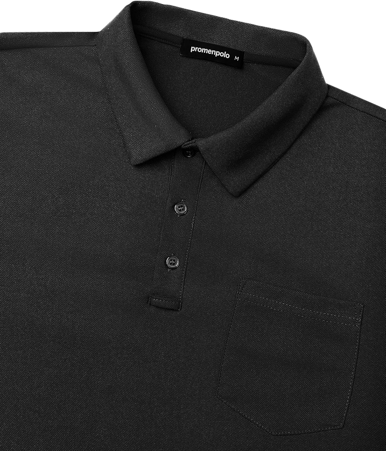 Men's Classic Short Sleeve Polo Shirt Casual Lightweight Solid Golf Shirts with Pocket - Image 4