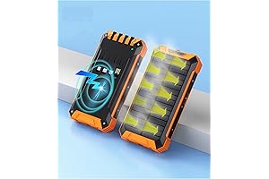 Real Rated 10000mAh Fast Wireless Portable Solar Power Bank