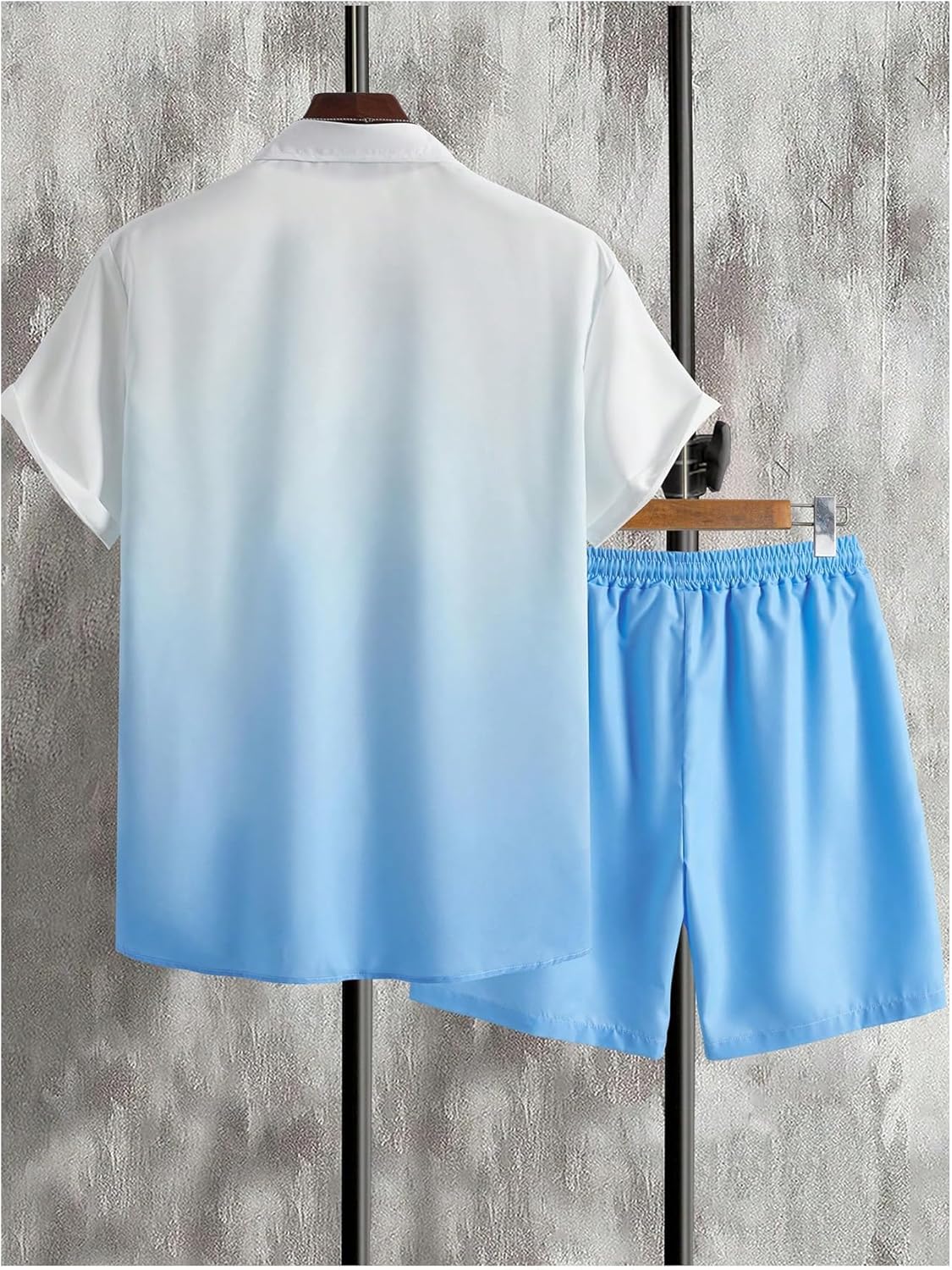 Floerns Men's 2 Piece Outfit Hawaiian Button Down Shirts and Shorts Set - Image 2