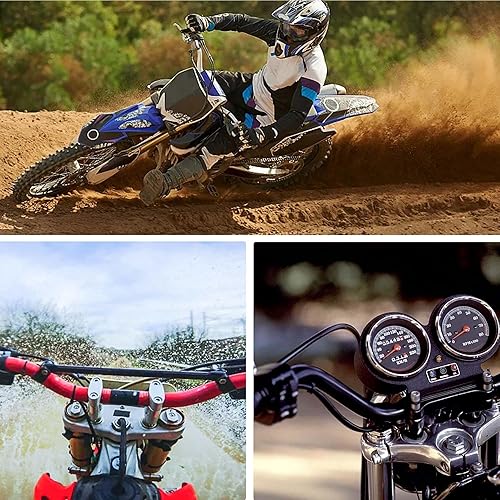 Miniatura 6 de Manillar universal de motocicleta de 78 pulgadas, 0.866 in, para KLX110 Ninja650r RFZ CRF70 TAO TAO SSR125 Grom, etc. ATV Pit Bike (negro)