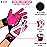 EFAH SPORTS Soccer Goalie Goalkeeper Gloves for Kids Boys Children Football Gloves with Strong Grips Palms (Pink, Size 5 Suitable for 9 to 12 Years Old)