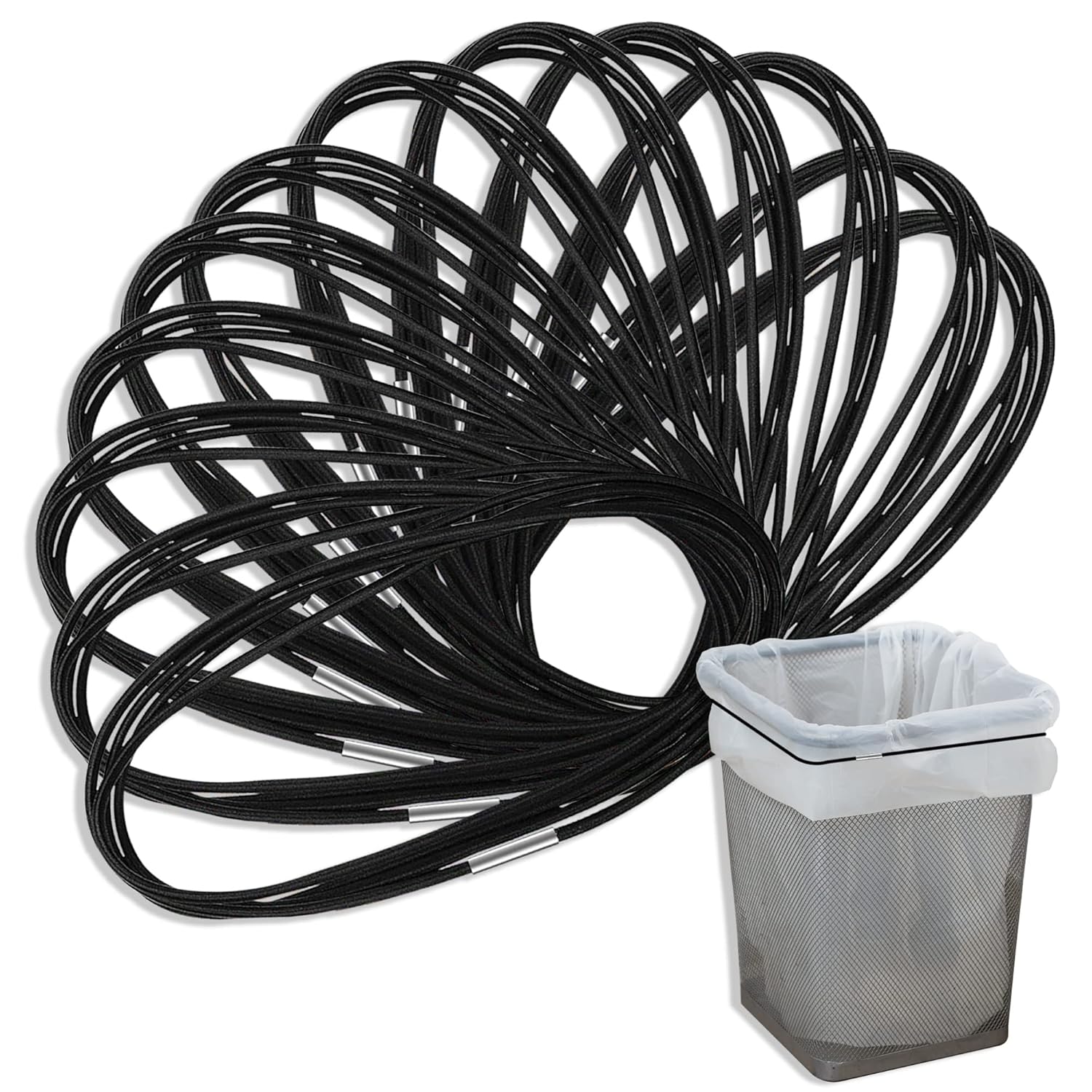SADIKALO 12Pcs Trash Can Bands for 1330 Gallon Garbage Can