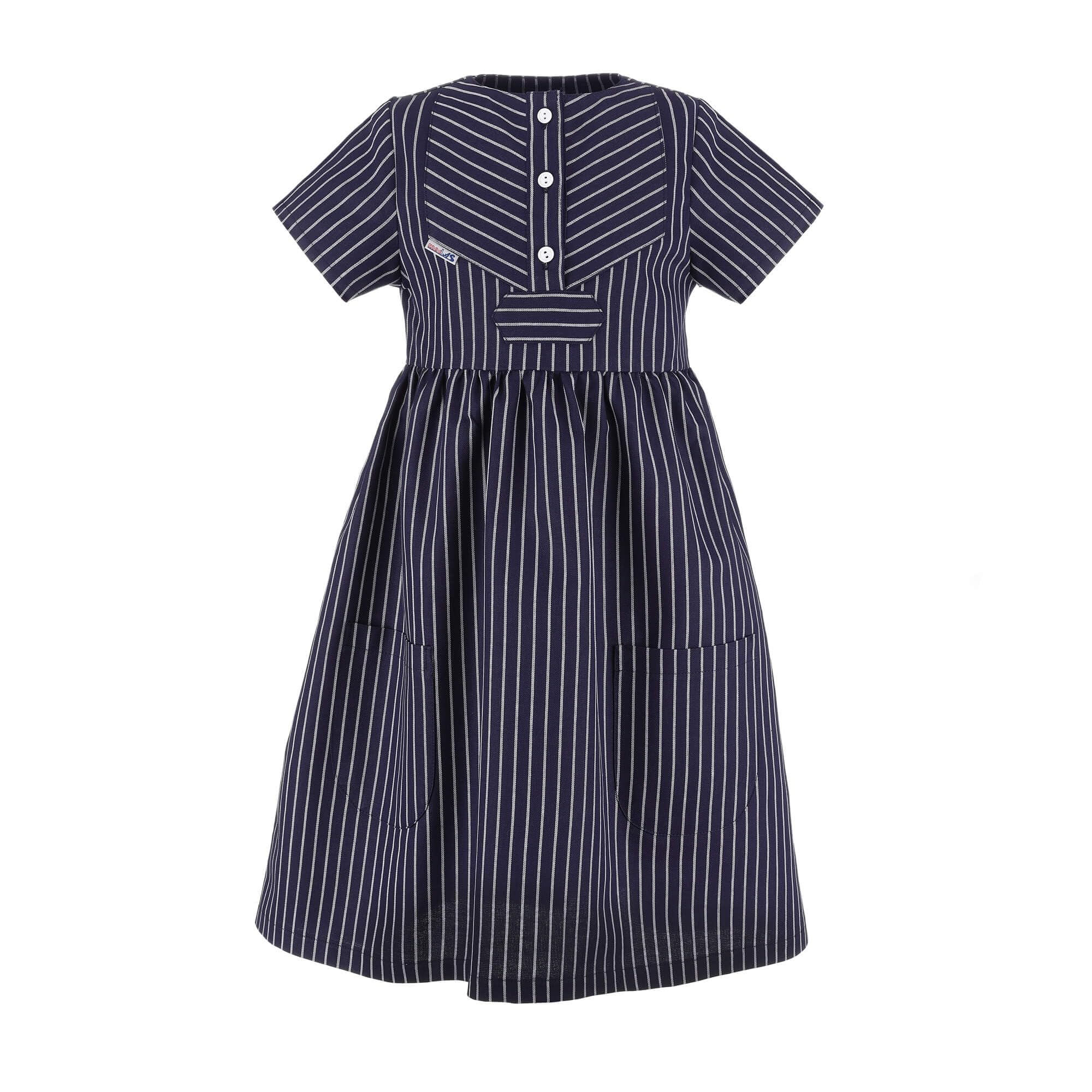 modAS Kinder Fischerkleid Klassisch - Gestreiftes Kleid im Finkenwerder-Stil