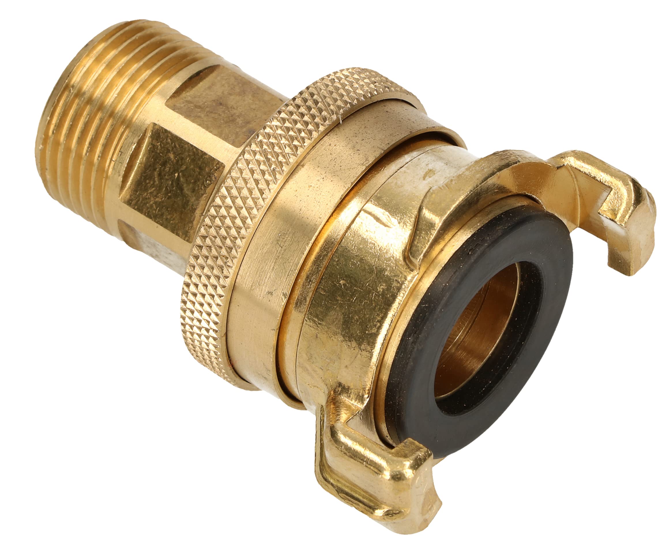 KOTARBAU® Set di 2 attacchi rapidi con filettatura esterna 3/4" per tubo da giardino girevole a 360°