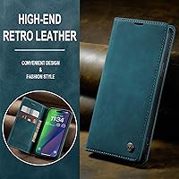 Vista 32 de SINIANL Funda de cuero para iPhone 15 Pro Max, cartera para iPhone 15 Pro Max, funda tipo cartera plegable con función atril magnética, ranuras