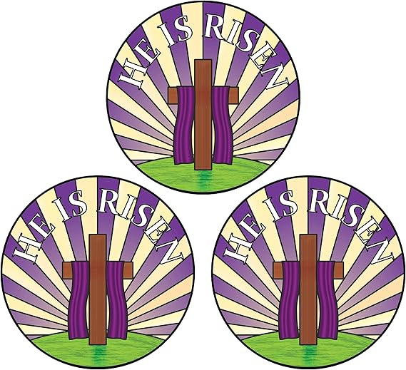 Inspirational Car He Is Risen Easter Decoration