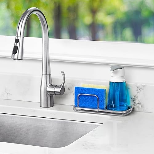 Vista 9 de OXO Good Grips organizador de fregadero de acero inoxidable