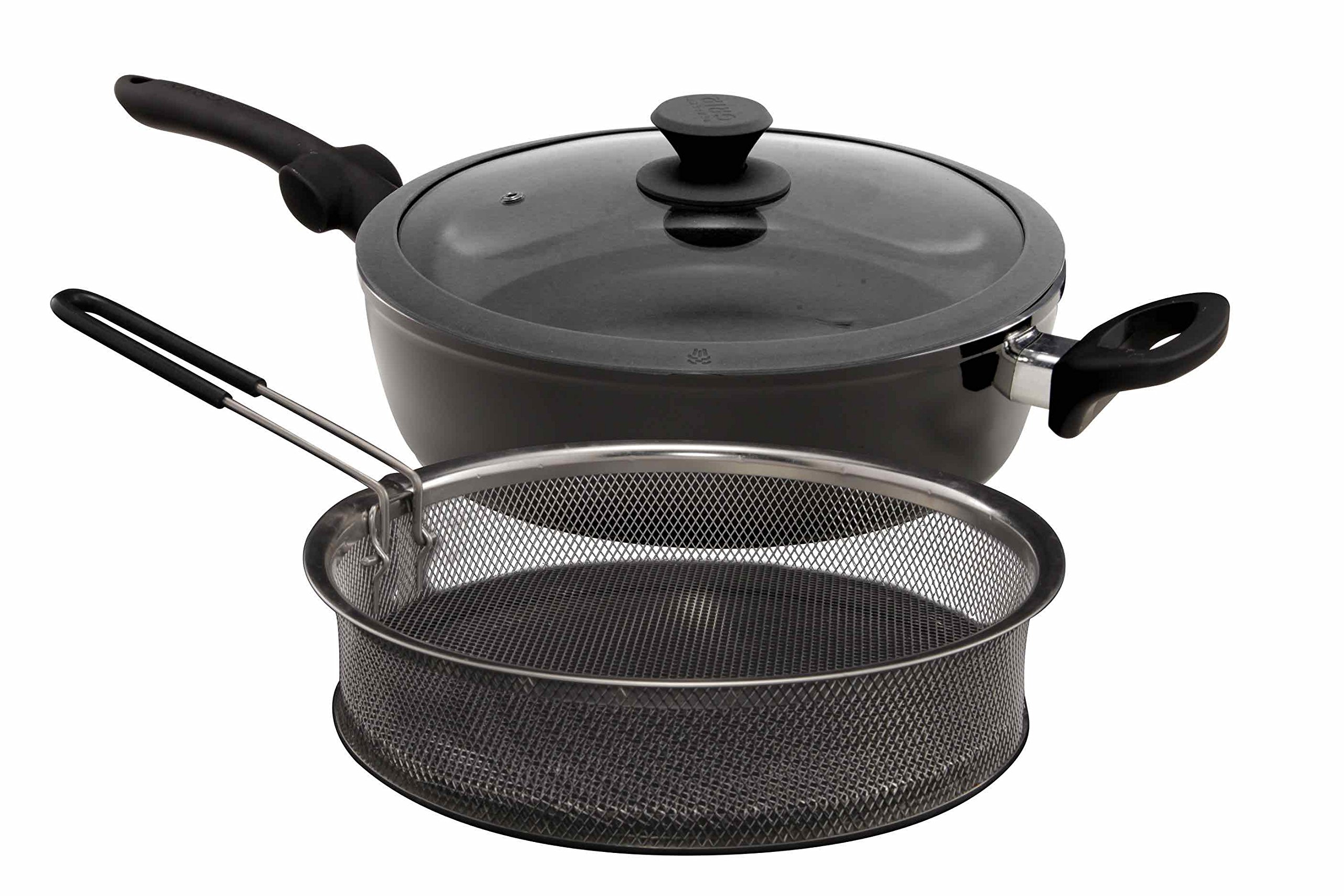 TI Perfect Grip 4.39QT chicken fryer basket - black (Light forged)