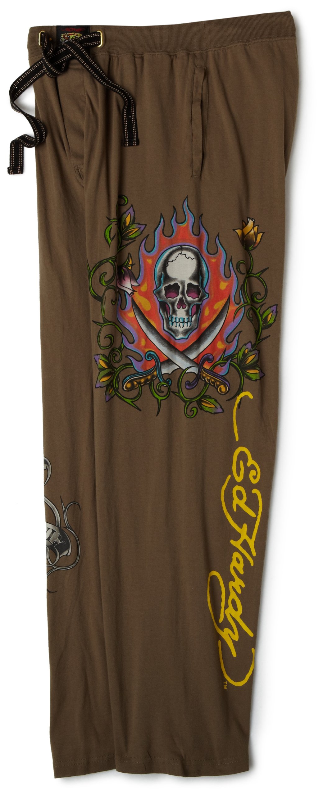 Ed Hardy Men's "2 Sword Skull" Sleep Pants
