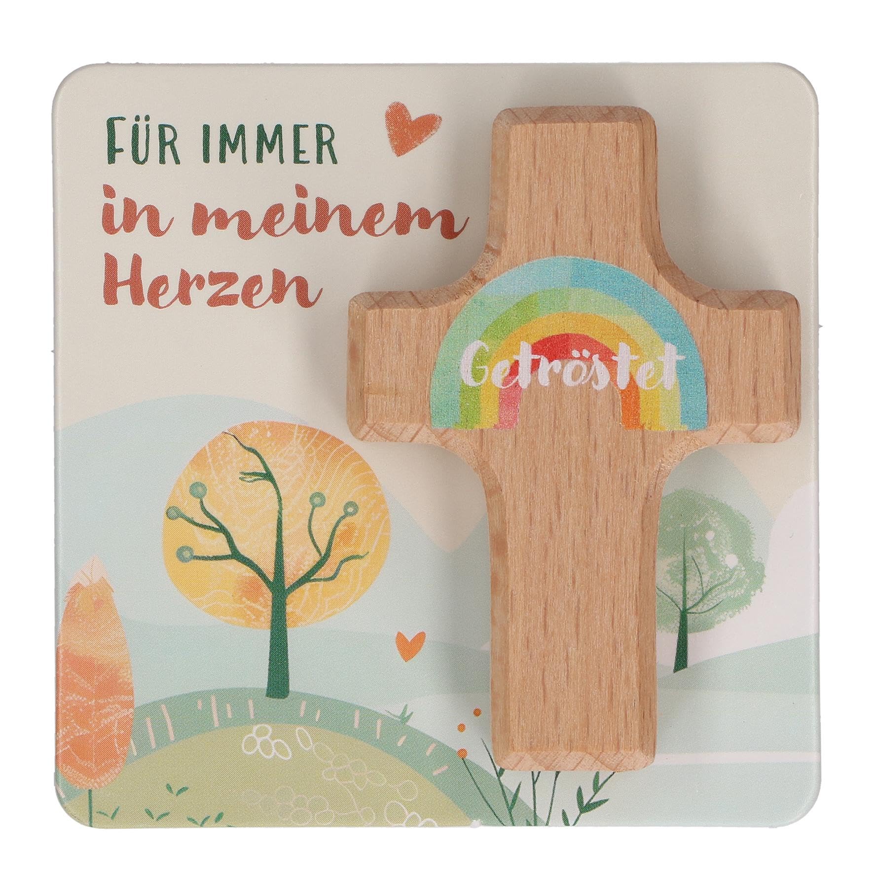 Croix en bois de hêtre Butzon & Bercker petit format pour enfant