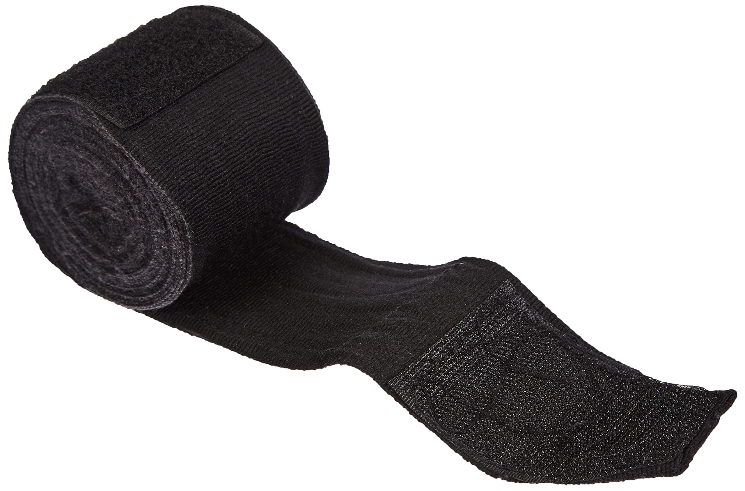 BENLEE Boxhandschuhe aus Artificial Leather Rodney Black/Red 14 oz & Streifen Boxbandagen elastisch 450 x 5 cm schwarz
