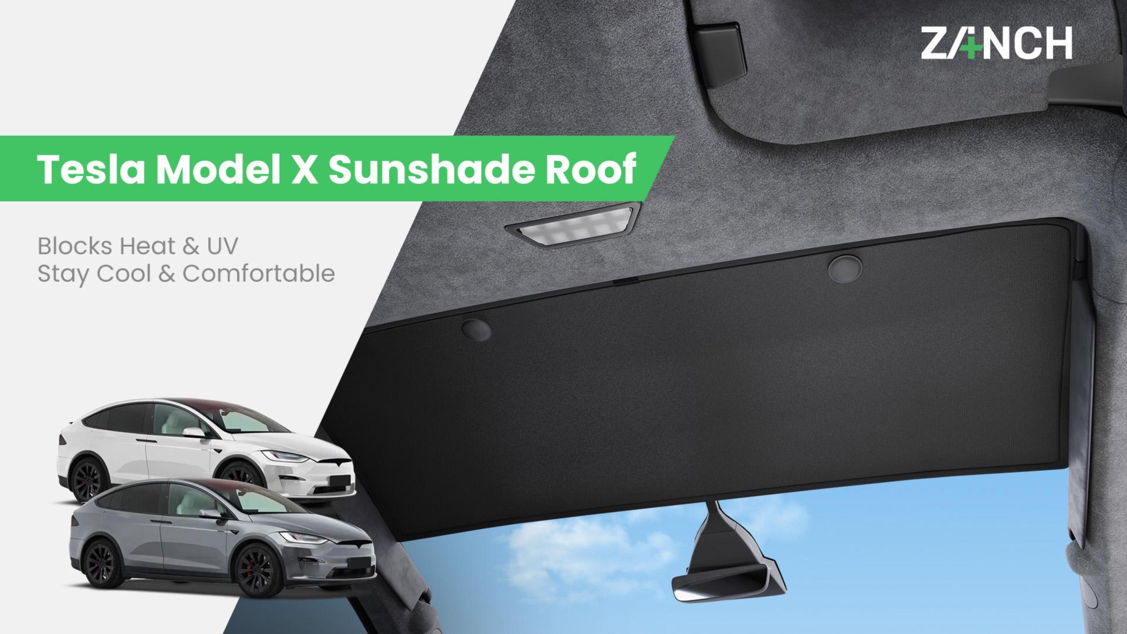 Amazon.com: Zanch Upgraded Tesla Model X Sunshade Roof [No Gaps
