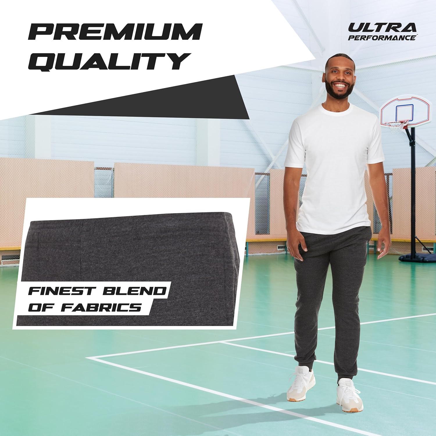 Ultra Performance 3 Pack Mens Lightweight Joggers for Men Casual Lounge Jogger Sweatpants with Pockets (SM - 4X) - Image 4