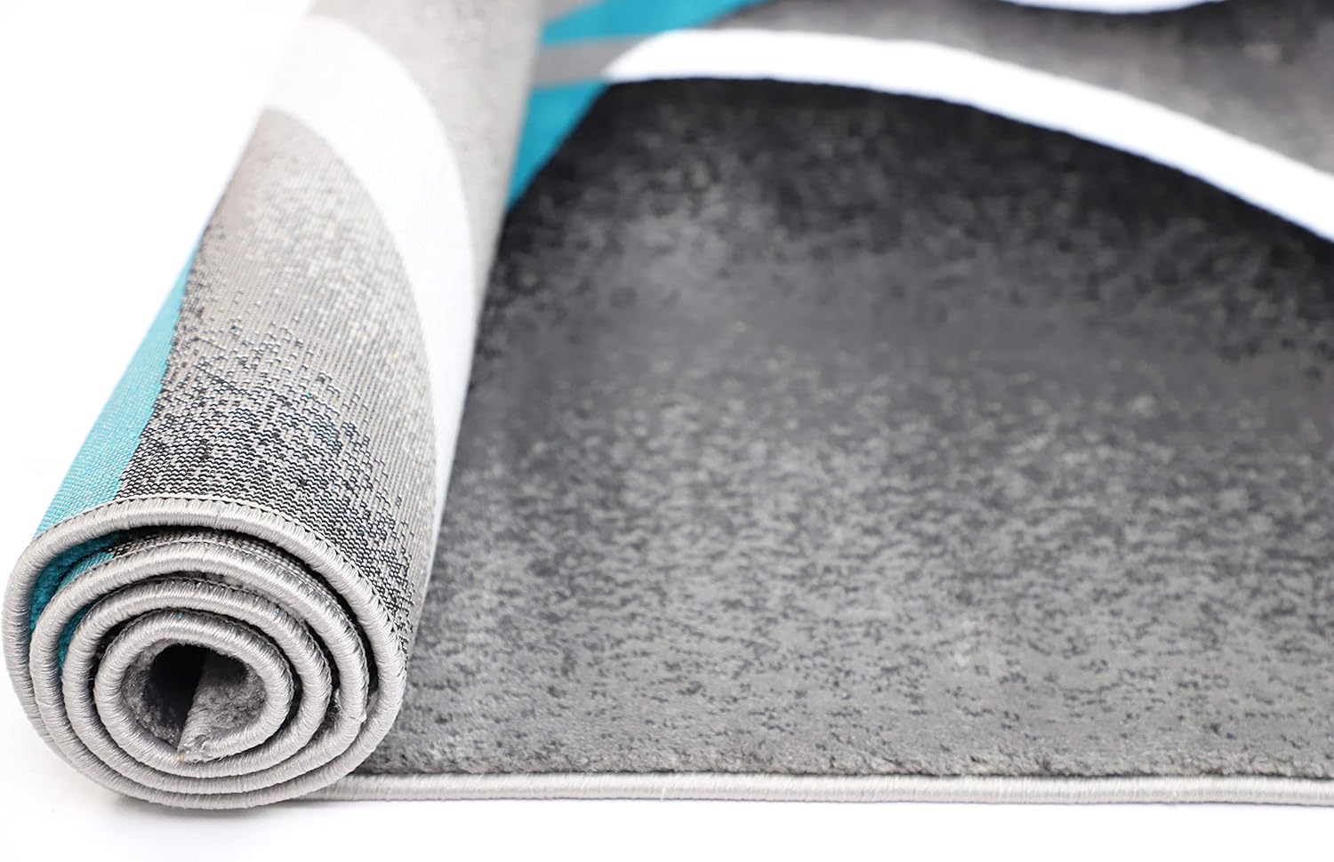 GLORY RUGS Modern Area Rug 4x6 Turquoise Swirls Carpet Bedroom Living Room Contemporary Dining Accent Sevilla Collection 4816A - Image 6