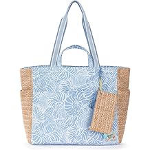 Sakroots Cassia Beach Tote Oversized Lightweight Tote Bag with Comfortable Straps, Open Top & Roomy Interior.
