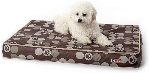 K&H Pet Products IndoorOutdoor Superior Orthopedic Dog Bed BrownPaw Small 27 X 36 X 4 Inches
