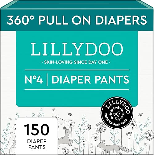 Miniatura 18 de LILLYDOO Pantalones de Pañal para Niños Pequeños - Talla 6 (29+ libras), Suministro Mensual (114 Unidades), Amigables con la Piel, Ultra Suaves, Sin