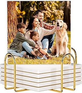 28 Vintage Kitchen Decor Ideas Featuring Ceramic Collectibles 80 Custom Coasters, Personalized Ceramic Drink Coasters Round with Cork Bot...