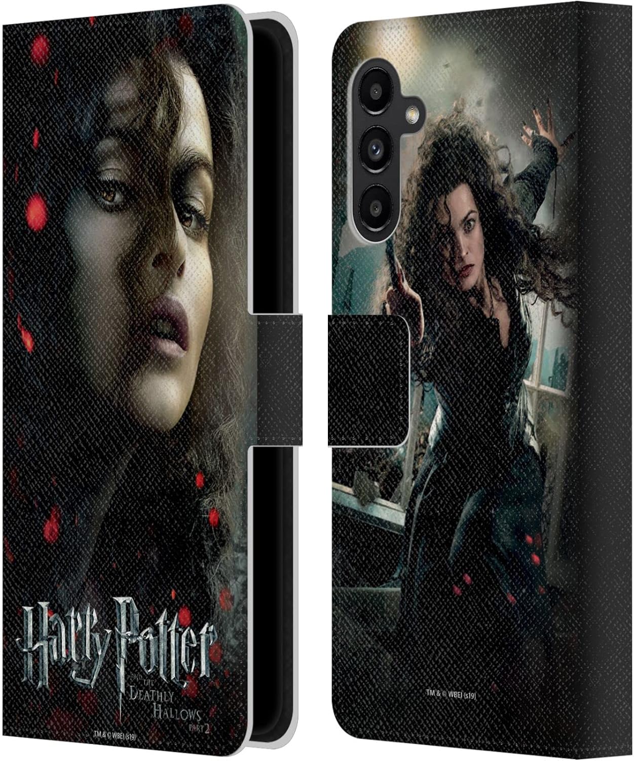 Head Case Designs Officially Licensed Harry Potter Bellatrix Lestrange Deathly Hallows VIII Leather Wallet Case Compatible with Samsung Galaxy A13 5G (2021)