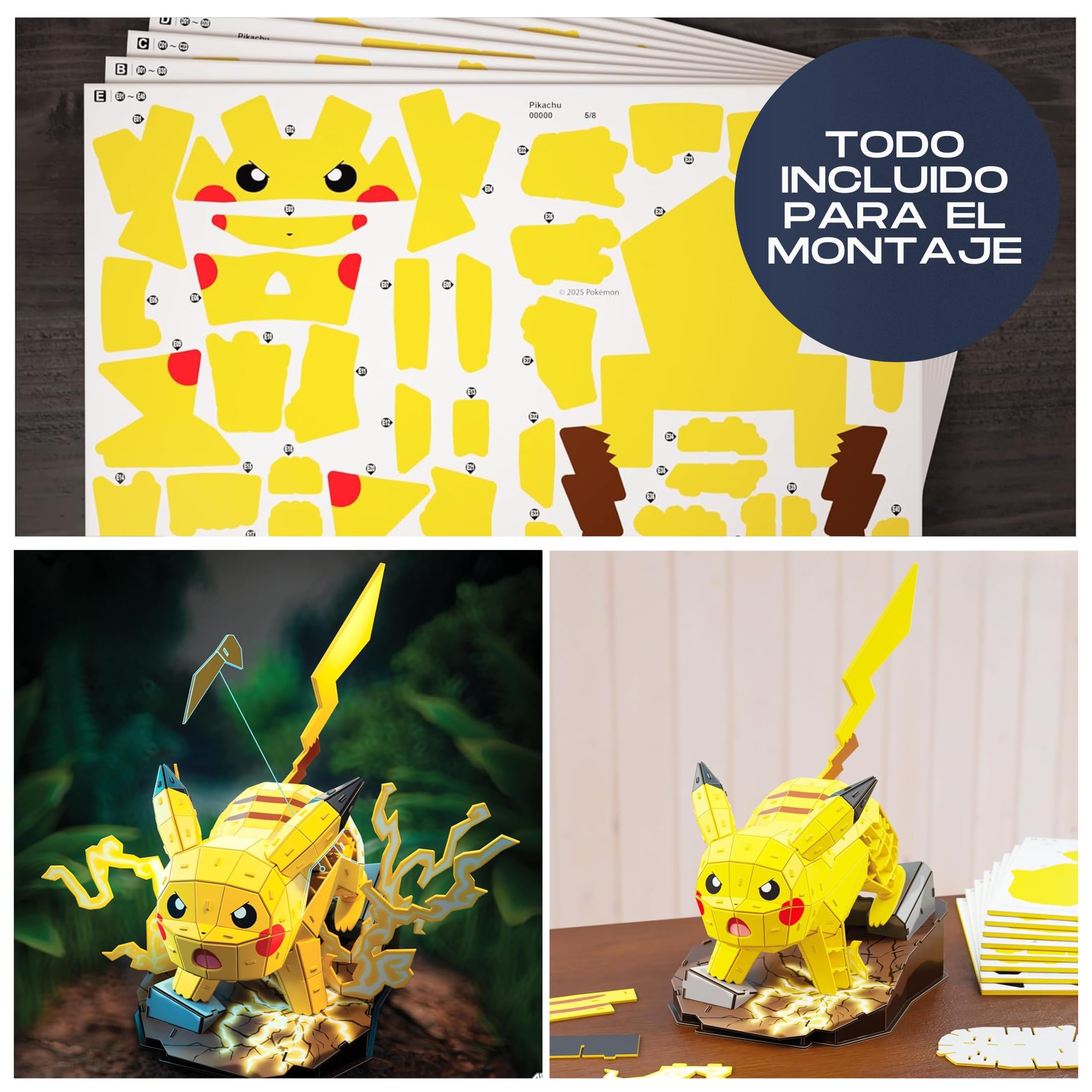 PUZZ4D - Puzzle 3D Pickachu y Charmander Pack de 2 | Puzzles 3D Pokemon