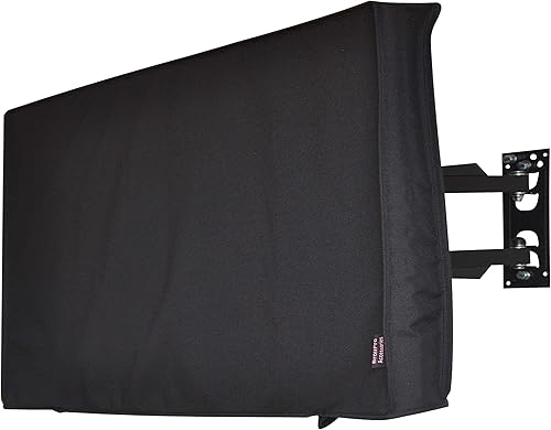 Funda de TV para exteriores, protector universal impermeable para LCD de 40"-43", LED, compatible con soportes y soportes estándar, bolsillo de