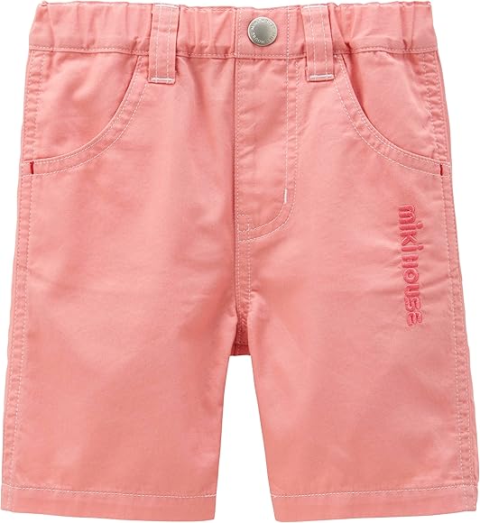 Amazon.co.jp: [ミキハウス] ハーフパンツ パンツ 6分丈 無地 ズボン 