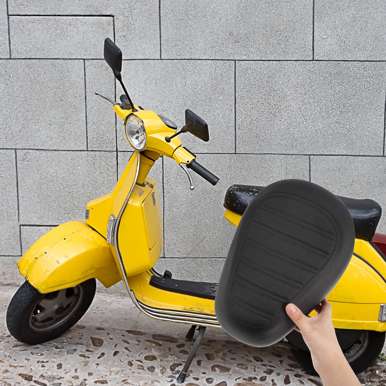 SOLUSTRE Sella Comoda per Bici Elettrica Spugna ad Alta Elasticità, Design Multifunzionale, Adatta a Mountain Bike e Scooter Elettrici