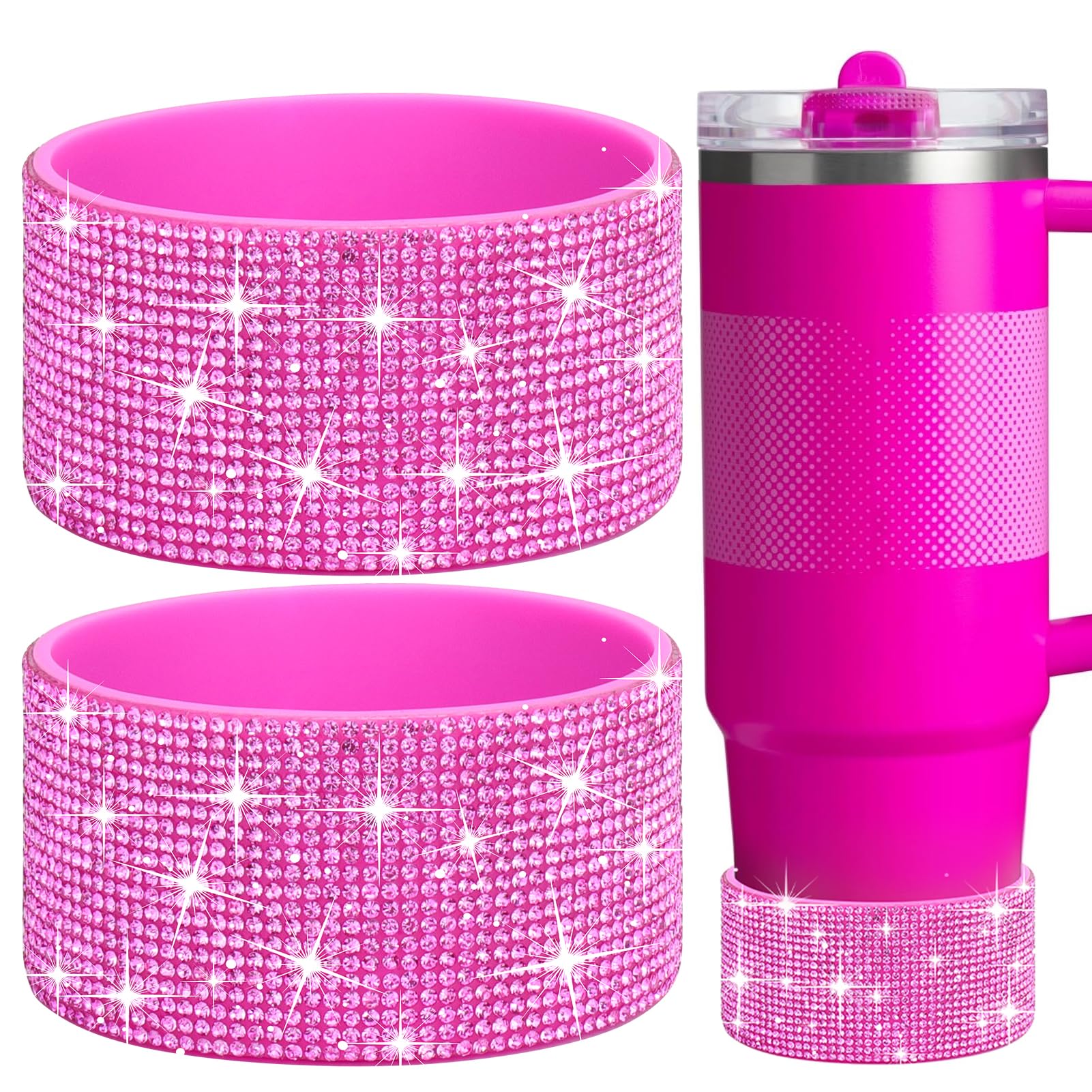 Mity rain 2PCS Boots for Stanley Quencher ProTour Flip Straw Tumbler -for 20oz, 30oz, 40oz Cup Protector Sleeve Cover Bott...