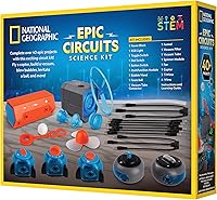 Vista 2 de National Geographic Circuit Maker - Kit de electrónica para niños con 40 proyectos de circuito eléctrico, juguete eléctrico STEM