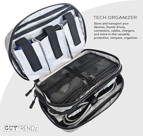 Miniatura 2 de Tech Organizer Estuche de viaje  Bolsa electrónica para cables, cargadores y accesorios  Bolsa organizadora de cables compacta y duradera para la