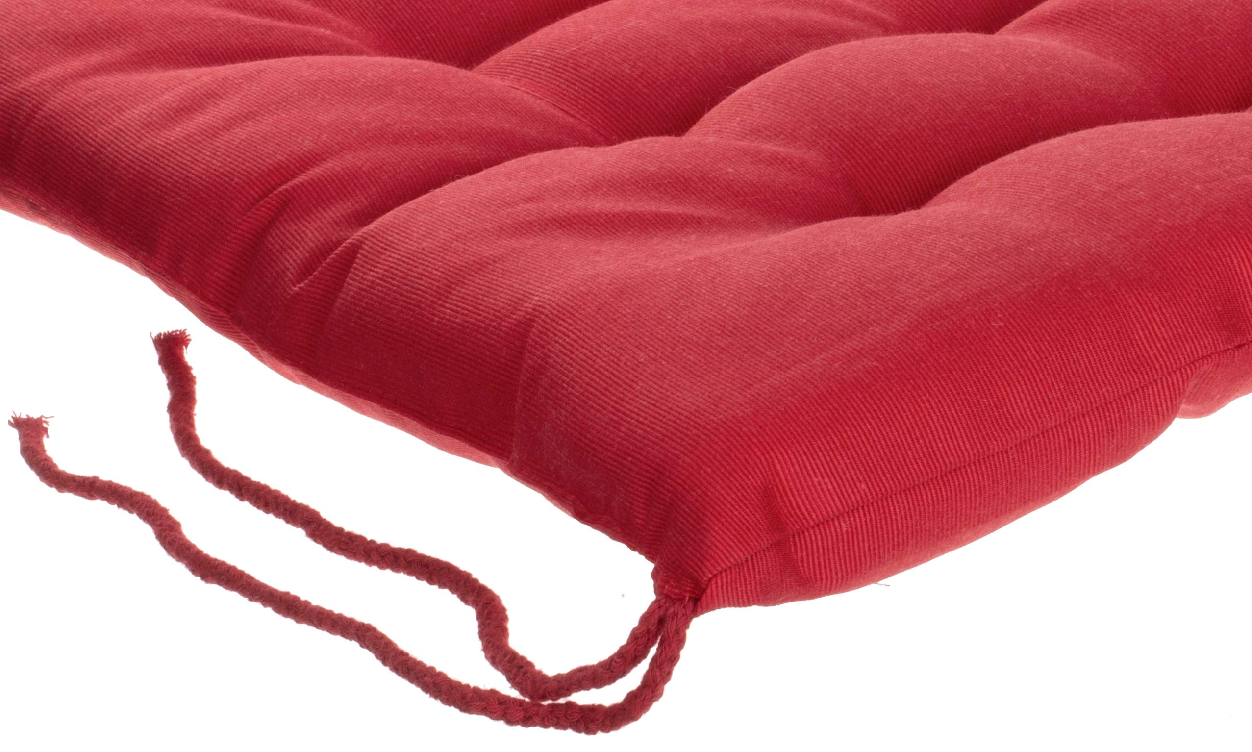 Brandsseller 2-delige set Stoelkussens 40x40 cm – Gewatteerde zitkussens met bevestigingsbanden – Voor binnen & buiten – Decoratief en comfortabel