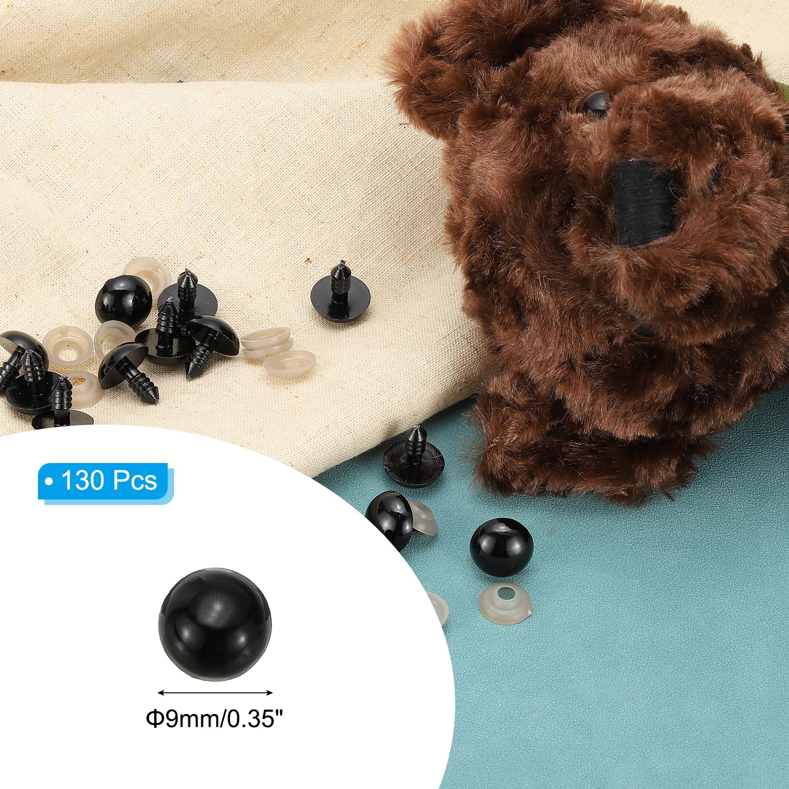 PATIKIL 9mm Safety Eyes - Image 2