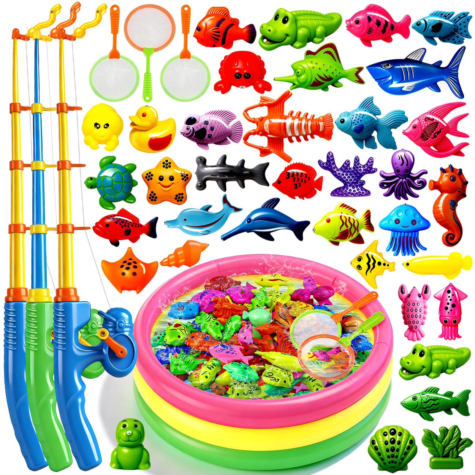Amazon.com: CozyBomB™ Magnetic Fishing Toys Game Set for Kids