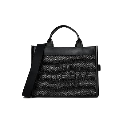 Marc Jacobs The Woven DTM Medium Tote Bag Handbags Black, Leather