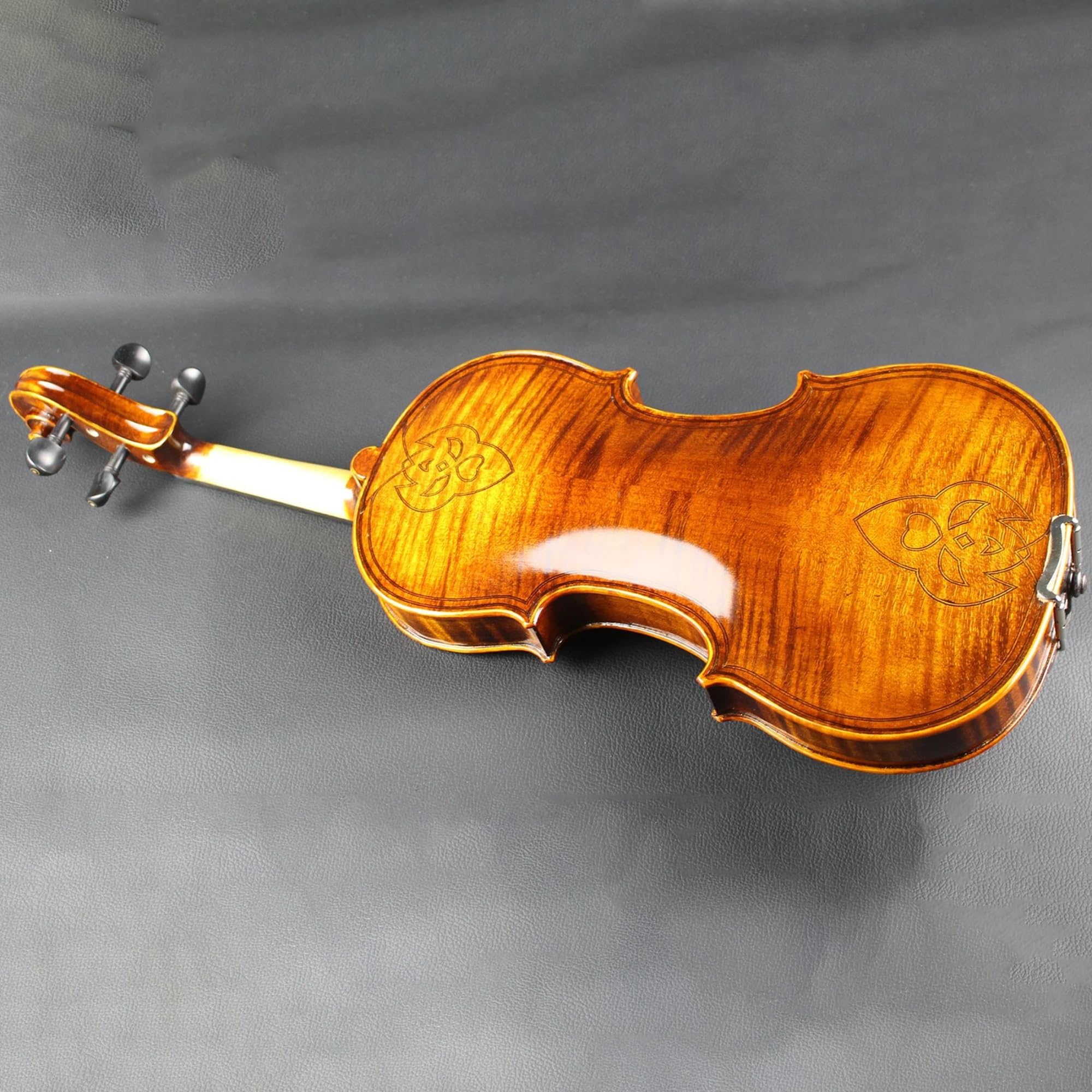 Kit Di Violino Professionale Custodia E Arco Per Violino Fatto A Mano Con Doppio Intarsio 4/4