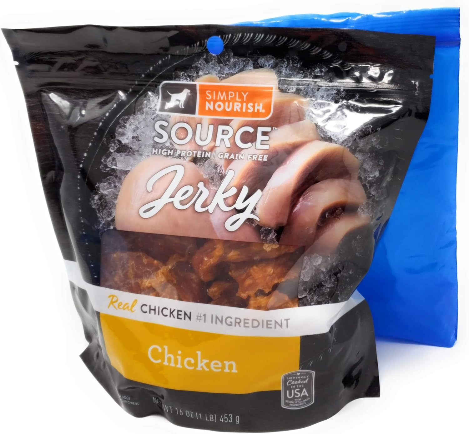 SIMPLY NOURISH Chicken Jerky Dog Treats 16 Ounces and