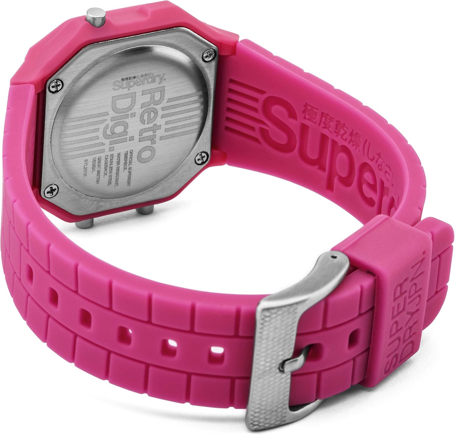 Superdry SYLSYL201P Women's Digital Quartz Watch with Silicone Strap - Image 4