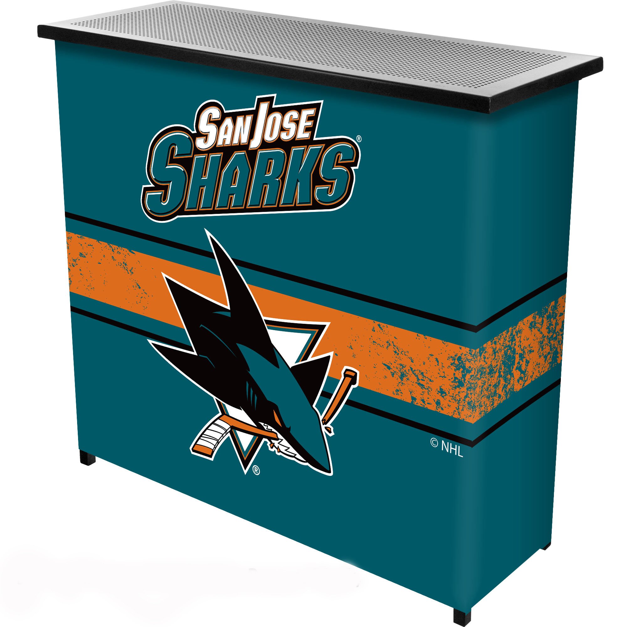Trademark Gameroom NHL San Jose Sharks Portable Bar with Case