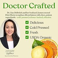 Vista 4 de Elixir Shots, Inmunity Daily Wellness Shot con cúrcuma prensada en frío, jengibre, limón, naranja y pimienta negra, sin azúcares añadidos ni