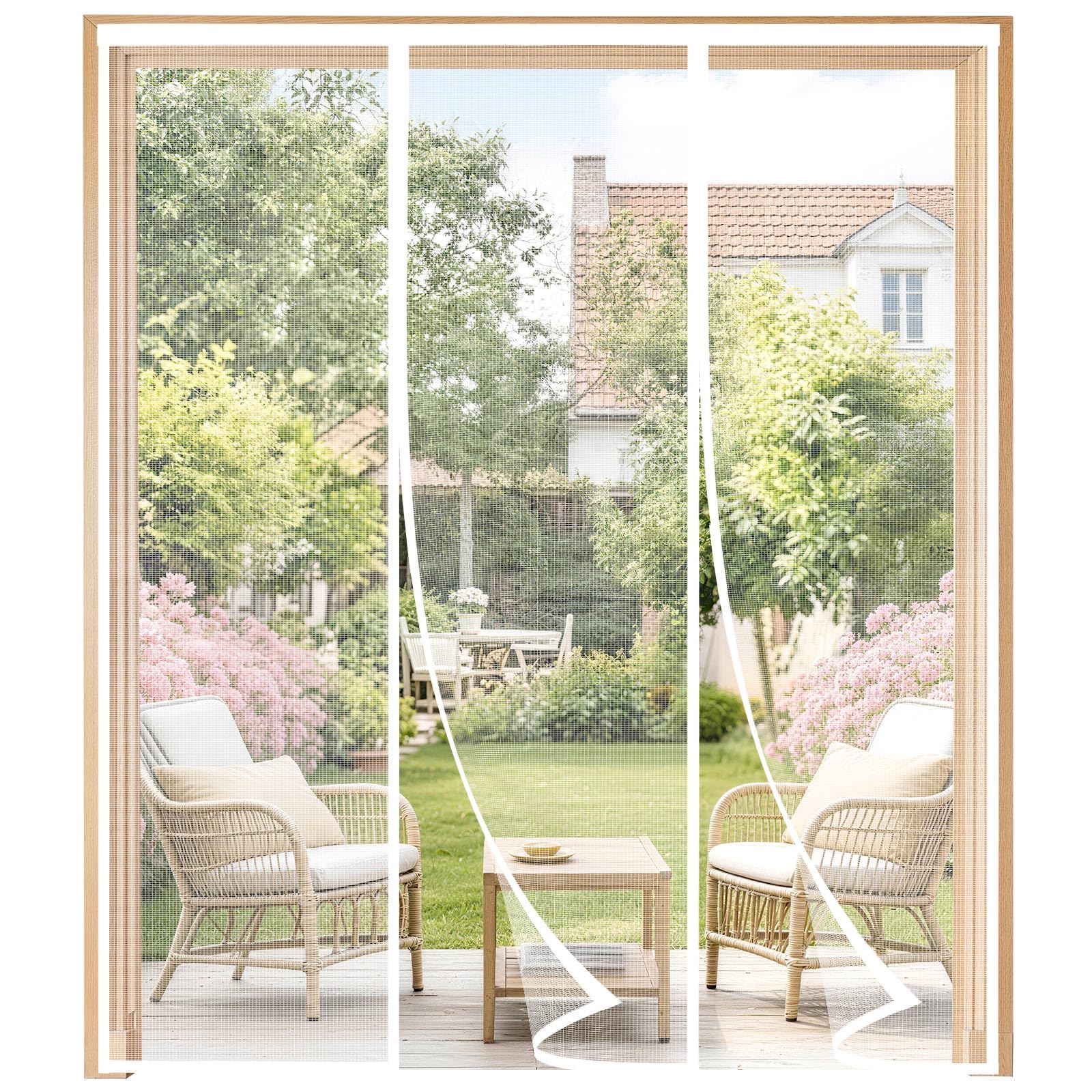 Moustiquaire pour baie vitrée coulissante et balcon en été