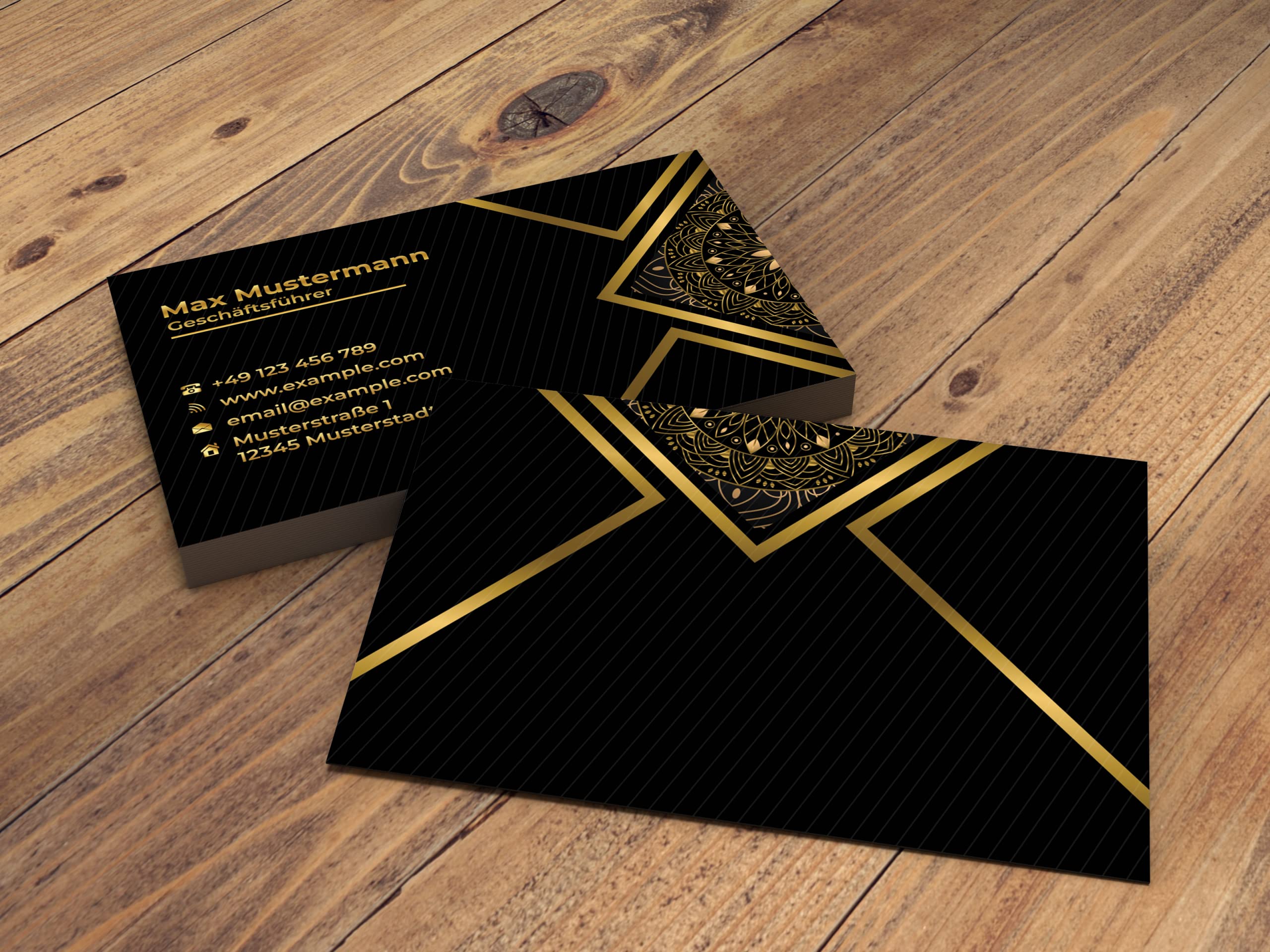 Premium visitekaartjes gepersonaliseerd (85 x 55 mm), premium papier, hoogwaardige druk, hoge