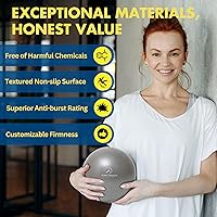 Vista 5 de ProBody Pilates Bola de Pilates de 9 Pulgadas - Pequeña Pelota de Ejercicio para Estabilidad, Barra, Núcleo, Entrenamientos Abdominales, Yoga