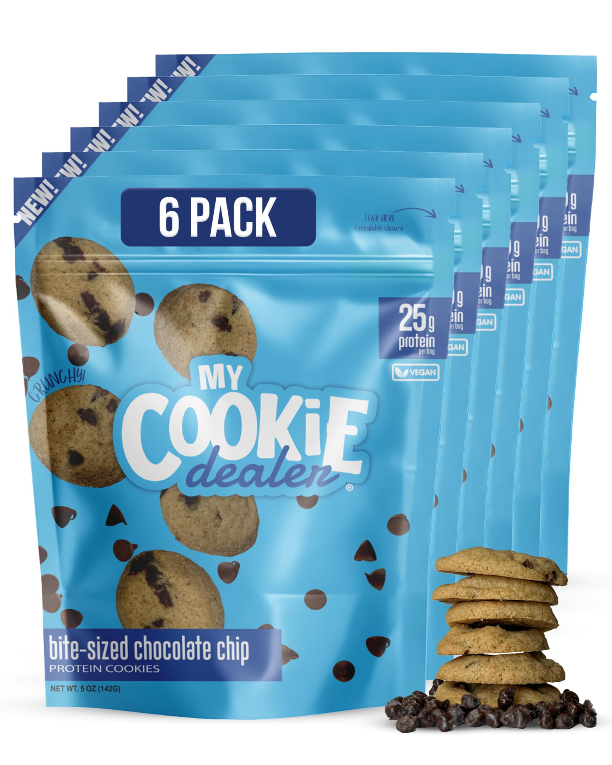 Amazon.com: My Cookie Dealer Protein Cookies, Bite-Sized Crunchy