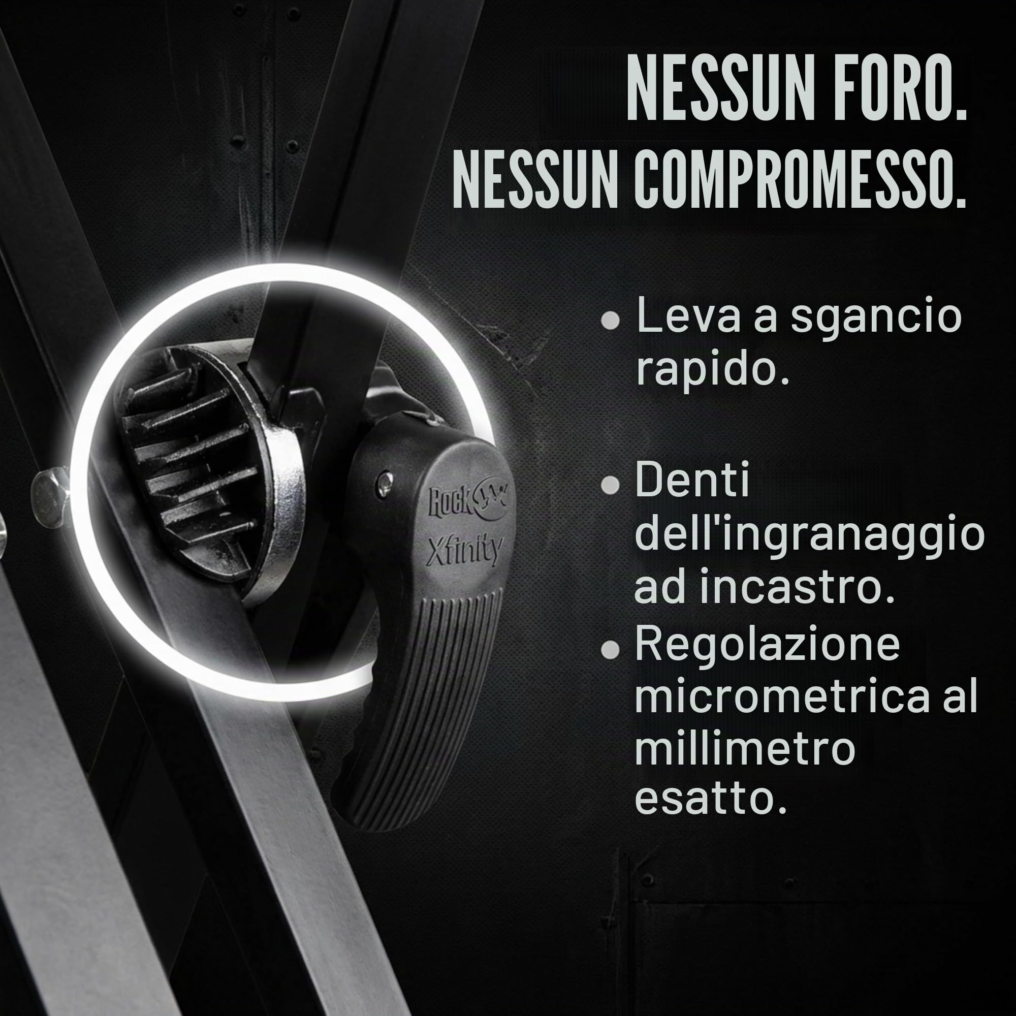 RockJam Supporto per Tastiera Xfinity a Doppia Barra Regolabile con Cinghie di Bloccaggio