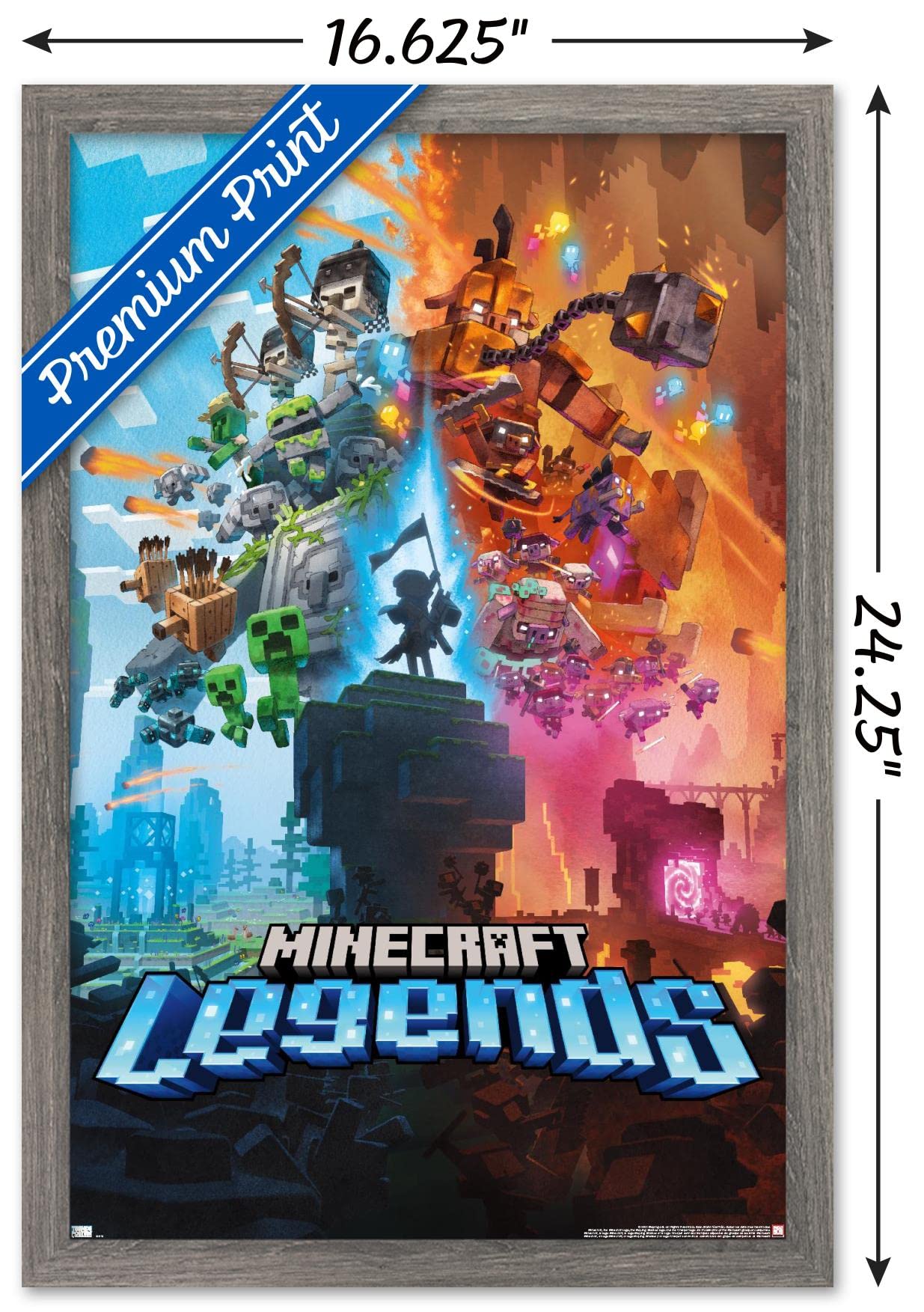 Amazon.co.jp: Trends International Minecraft:Legends - キーアート